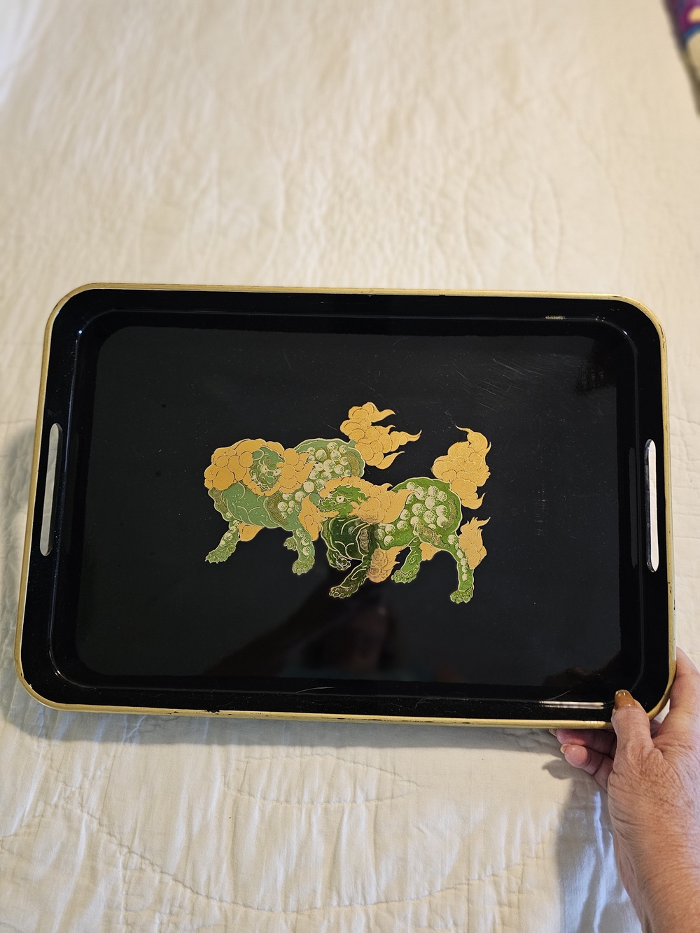Otagiri Shisa Dogs Large Tray